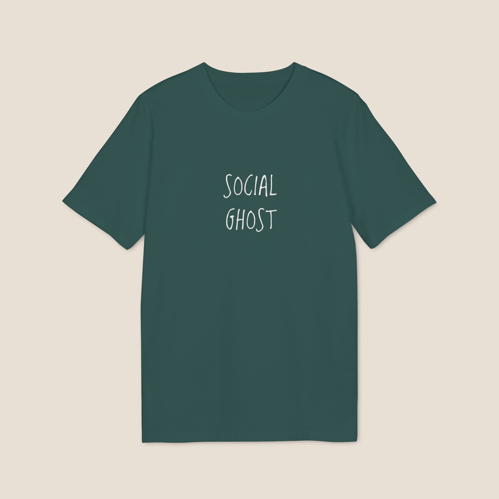 Social Ghost Shirt | Minimalist Introvert Tee | Anti-Social Butterfly Gift