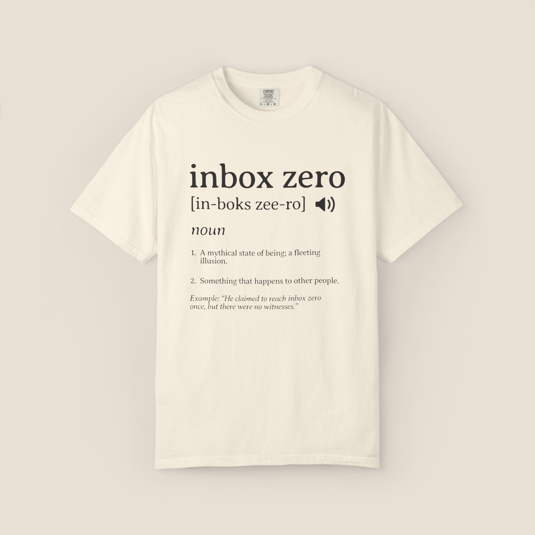Inbox Zero Definition Shirt | Funny Office Humor Tee