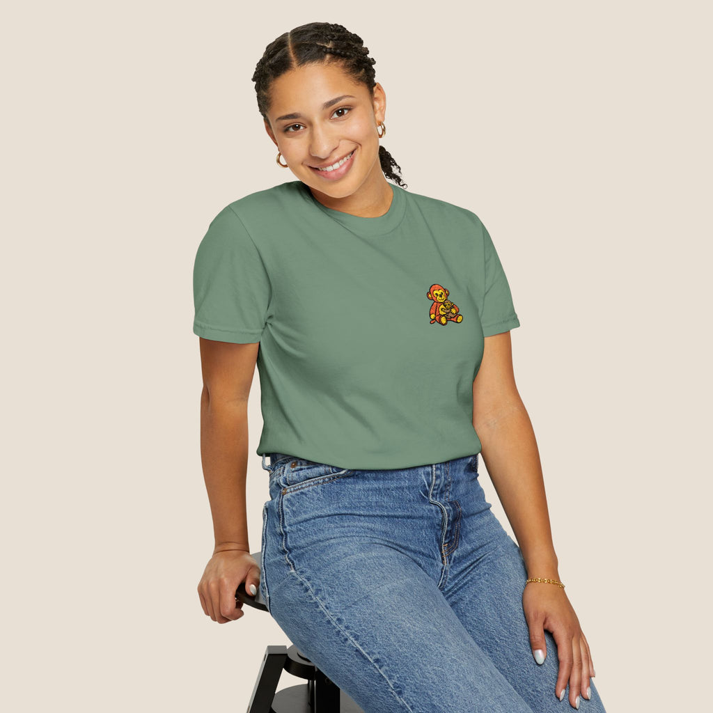Embroidered Punch Monkey Shirt | Heavyweight T-Shirt