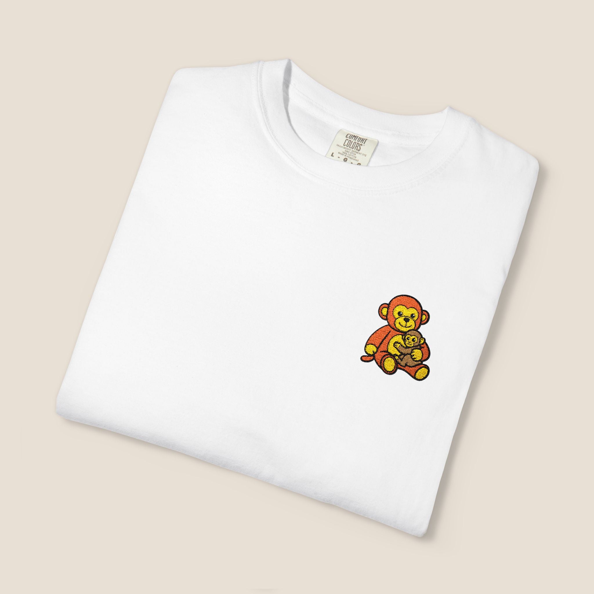 Embroidered Punch Monkey Shirt | Heavyweight T-Shirt