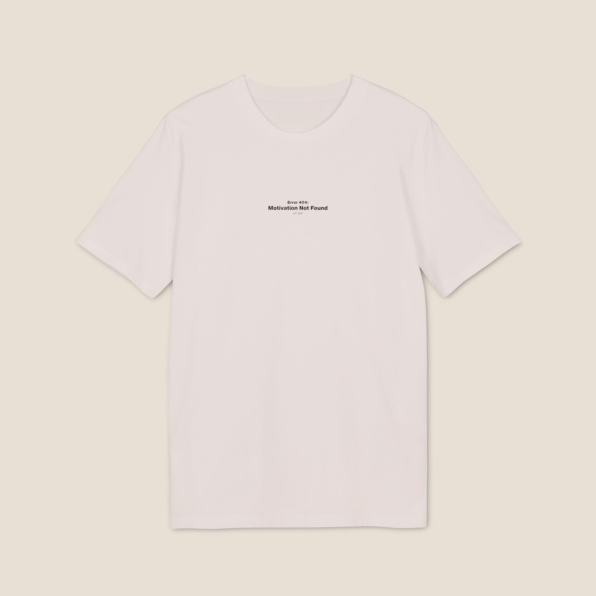 The "Error 404" Organic Tee | Minimalist Office Humor