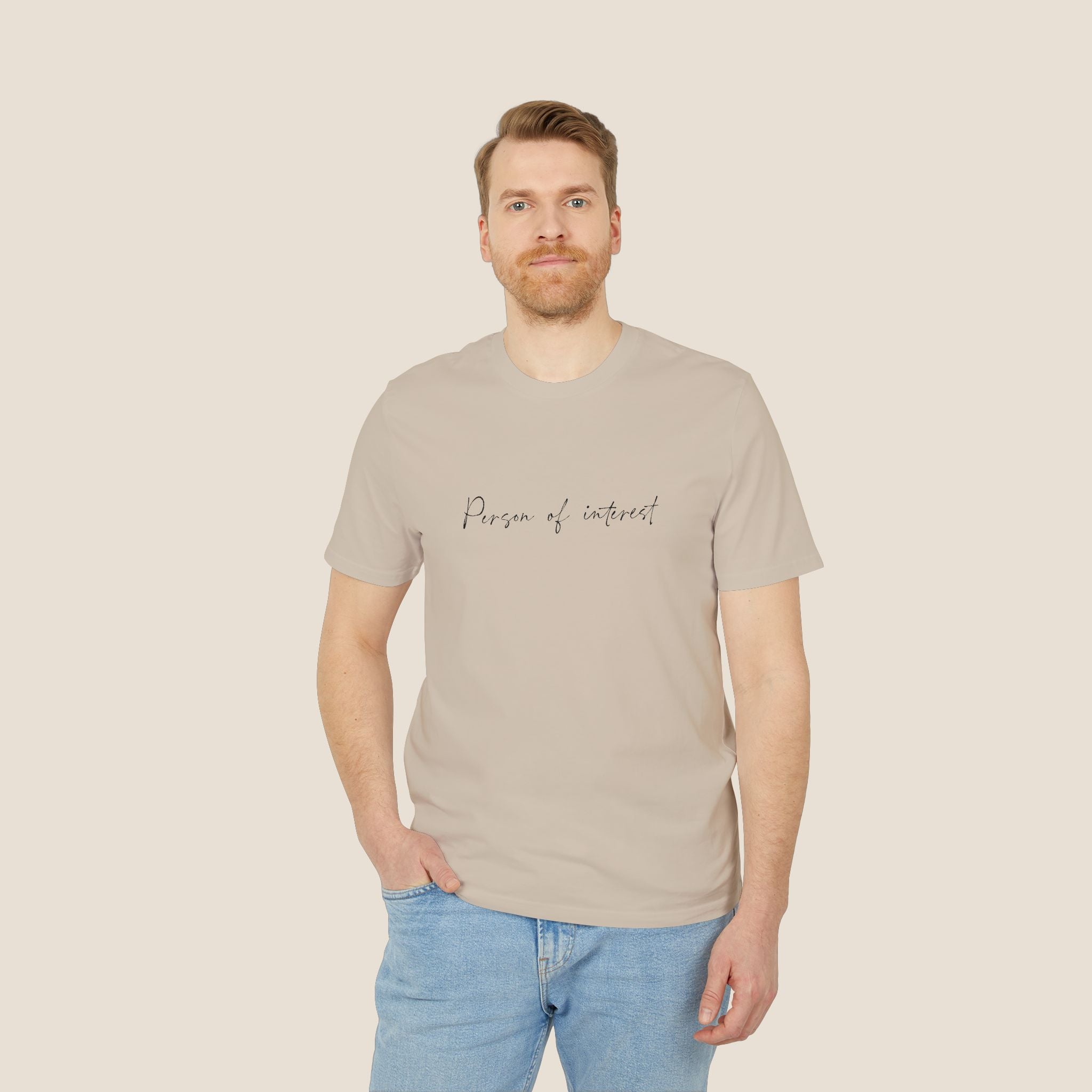 The "Person of Interest" Organic Tee | Minimalist Script