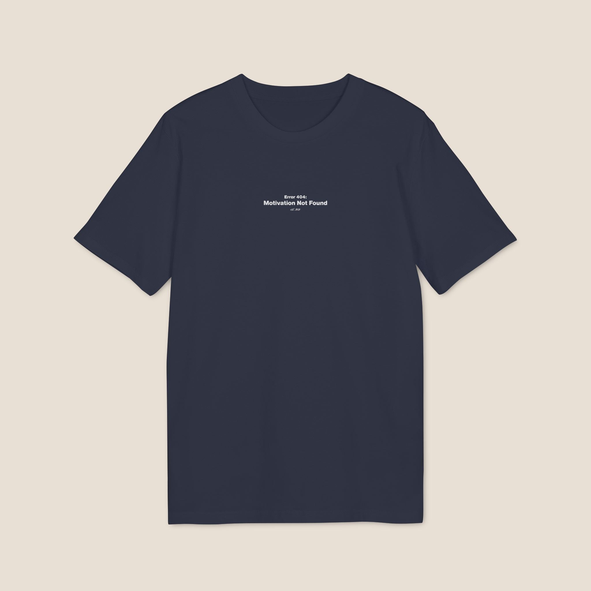 The "Error 404" Organic Tee | Minimalist Office Humor
