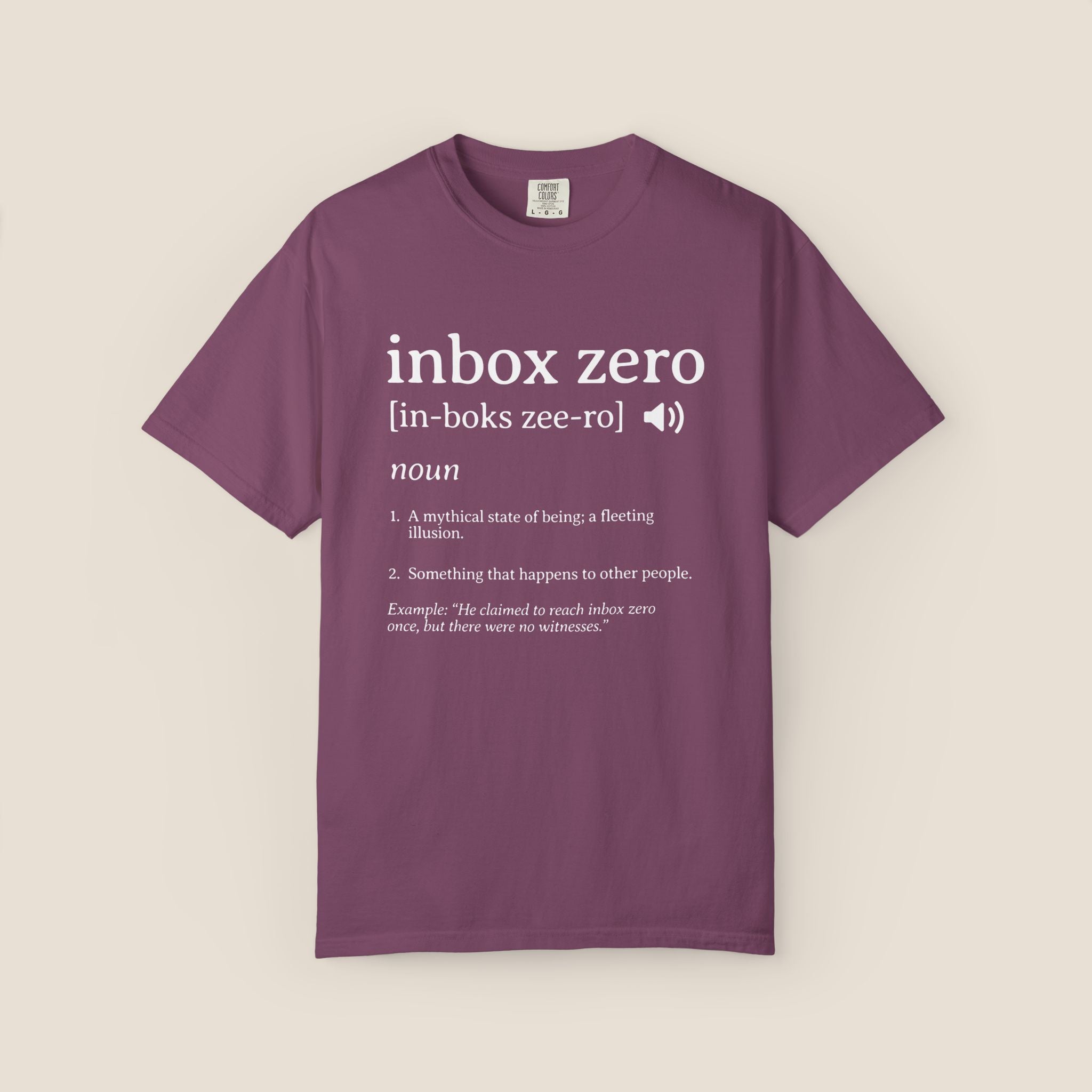 Inbox Zero Definition Shirt | Funny Office Humor Tee