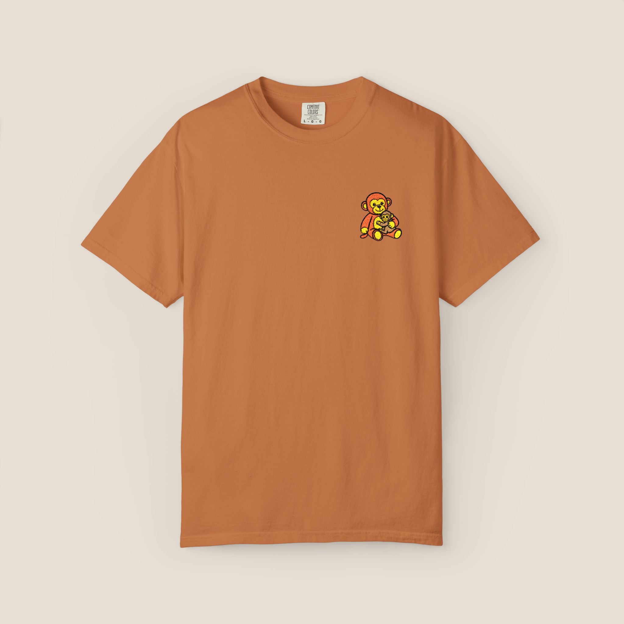 Embroidered Punch Monkey Shirt | Heavyweight T-Shirt