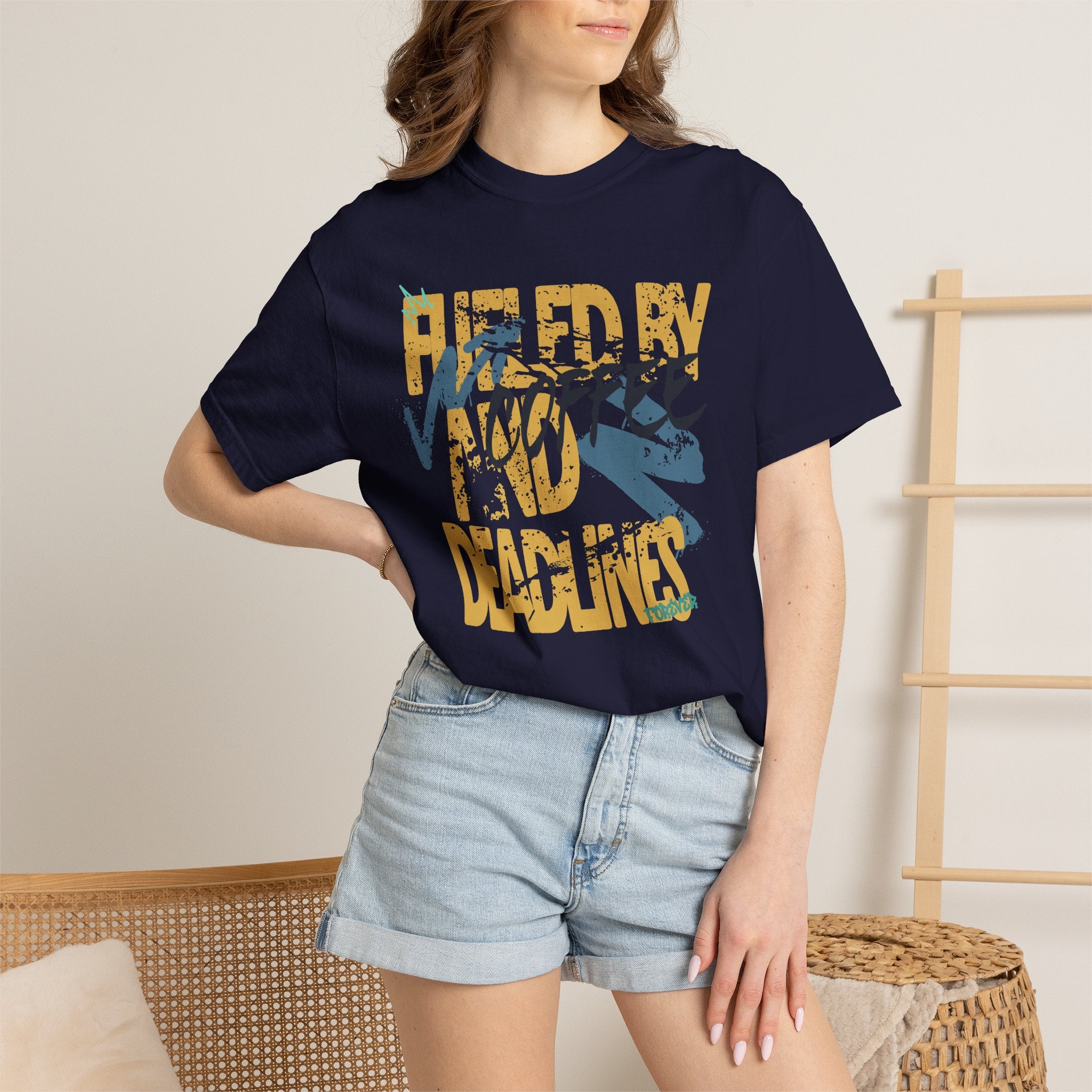 Fueled By Coffee And Deadlines Tee