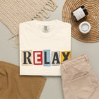 RELAX Ransom Note T-Shirt | Retro Magazine Cutout Font