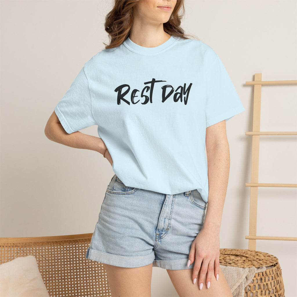 REST DAY T-Shirt | Gym Recovery Tee | Lazy Sunday Shirt