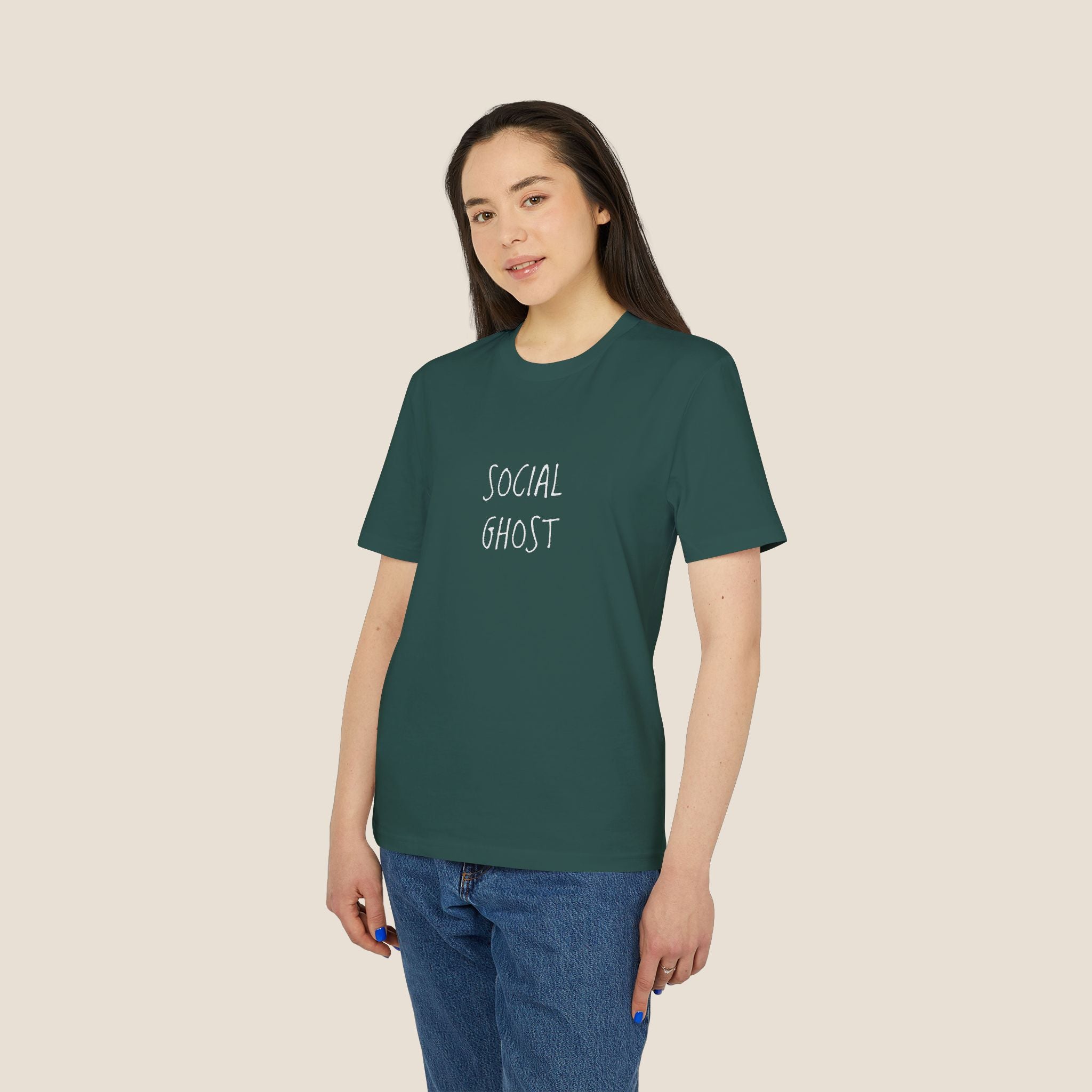 Social Ghost Shirt | Minimalist Introvert Tee | Anti-Social Butterfly Gift